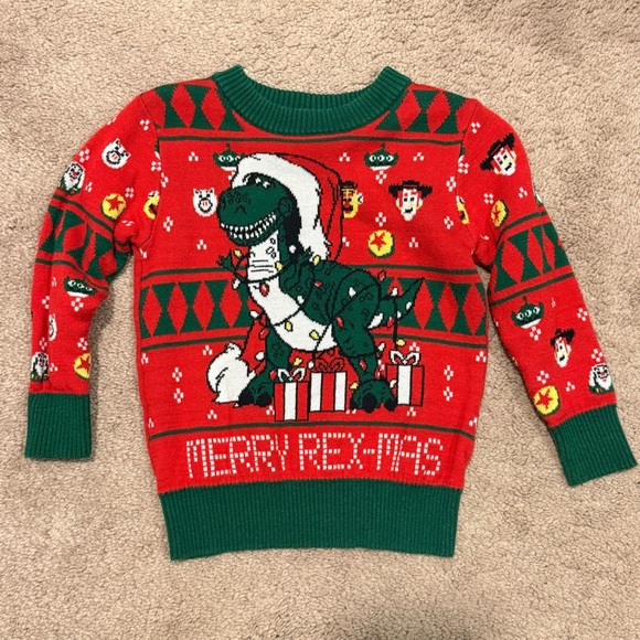 Infant Toddler Disney Pixar Toy Story Ugly Christmas Sweater 18M - Picture 1 of 5